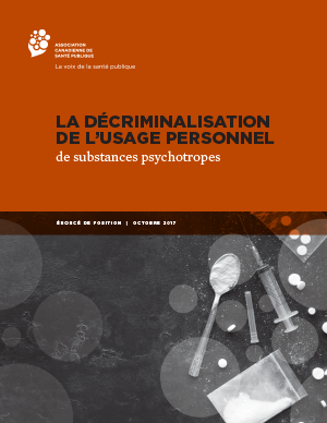 Couverture : Décriminalisation de la consommation personnelle de substances psychotropes