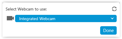 Select webcam to use