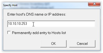 FMPro specifying host