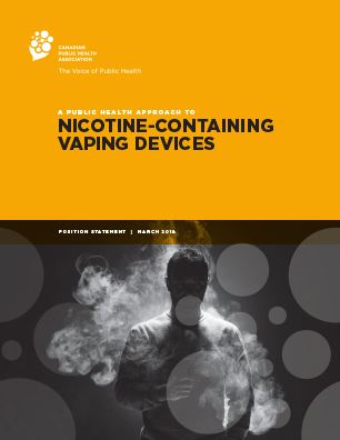 Cover: A Public Health Approach to Nicotine-containing Vaping Devices